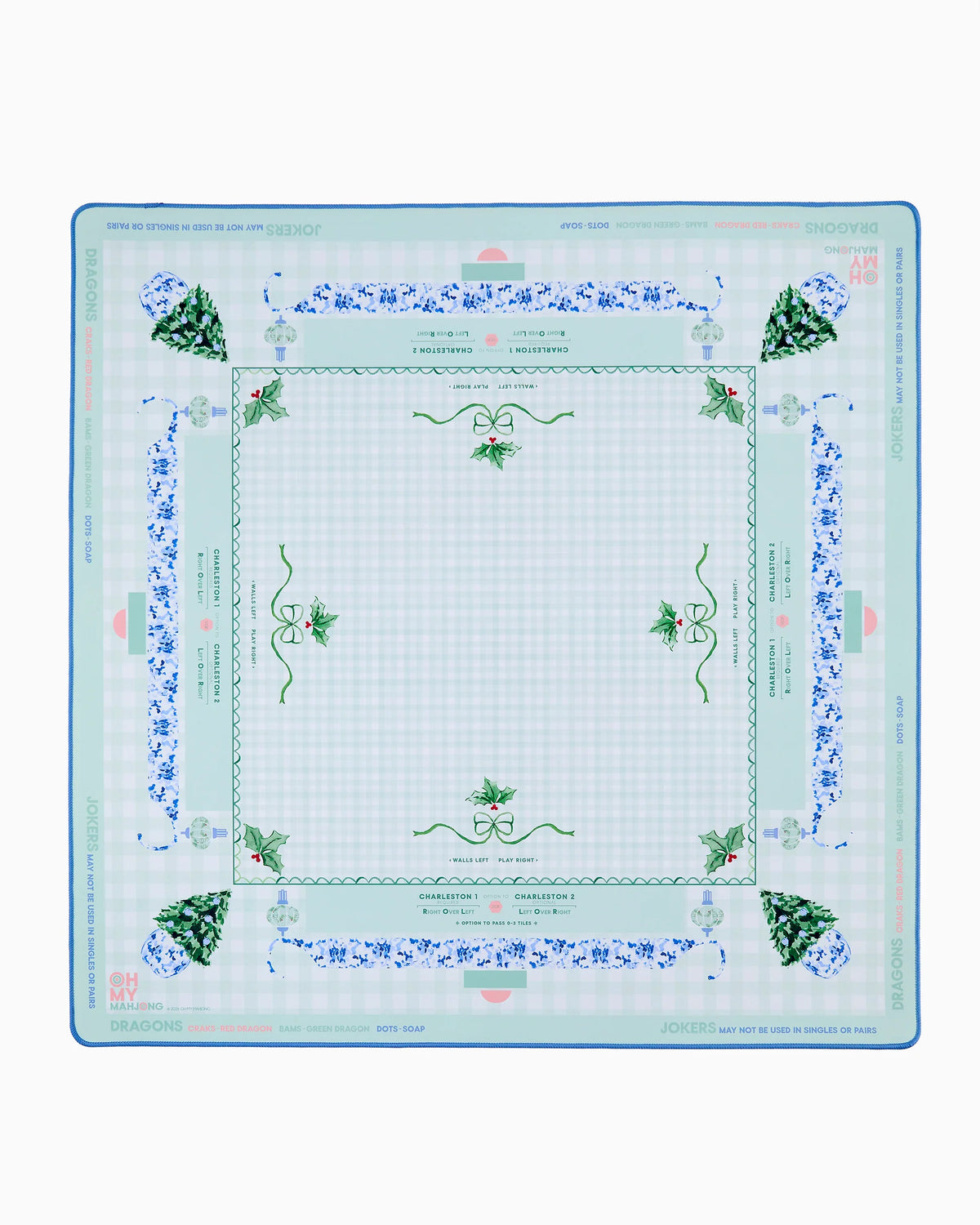 Holiday Christmas Mahjong Mats