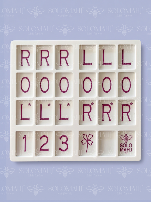 SoloMahj Clover Board – Solitaire Mahjong for Traditional Tiles Pink