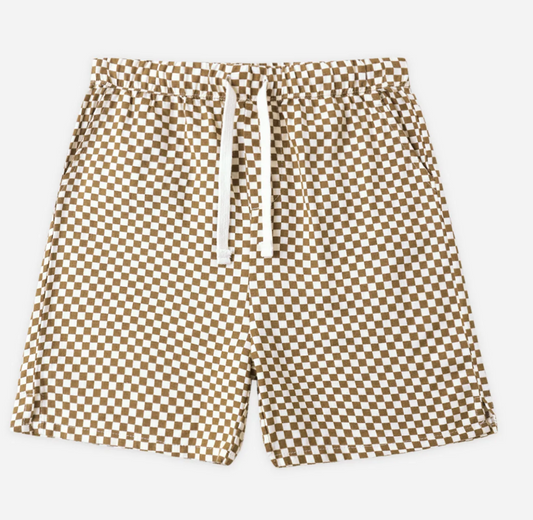 Perry Short Ocre Check