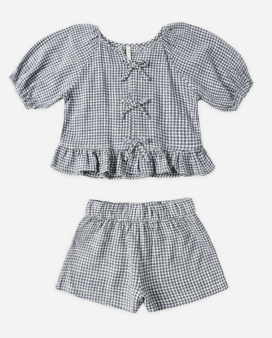 Juniper Set Marine Gingham