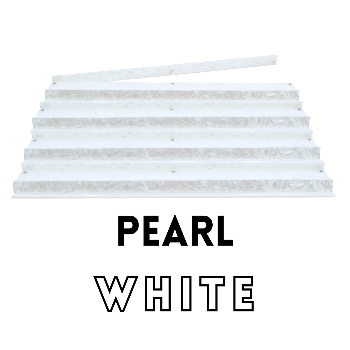 White Pearl Magnetic Mahjong Racks