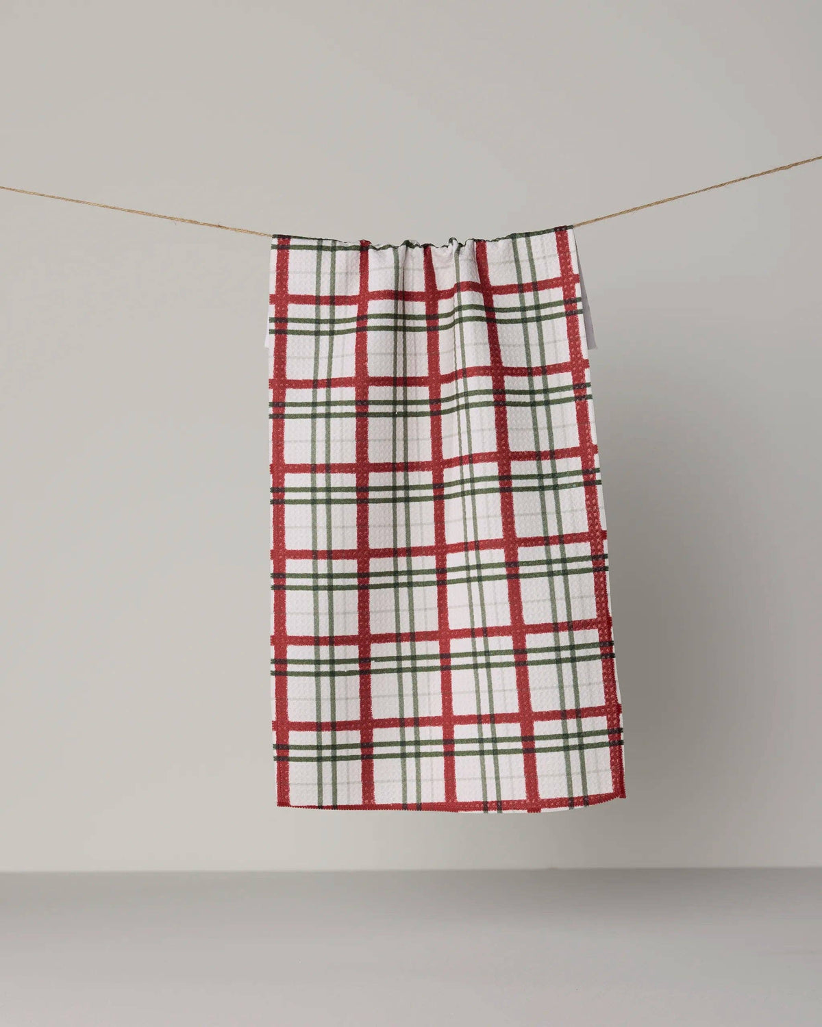 Geometry Ribbon Plaid Mini Towel