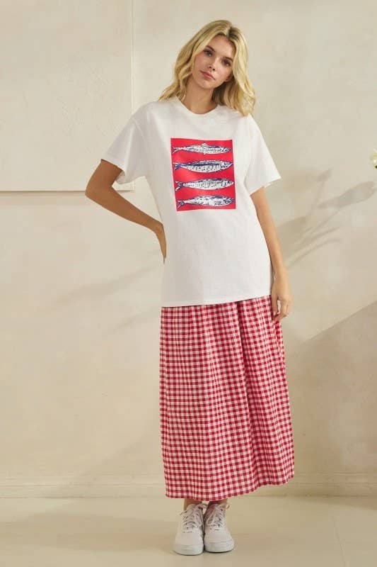 Fish Graphic Top