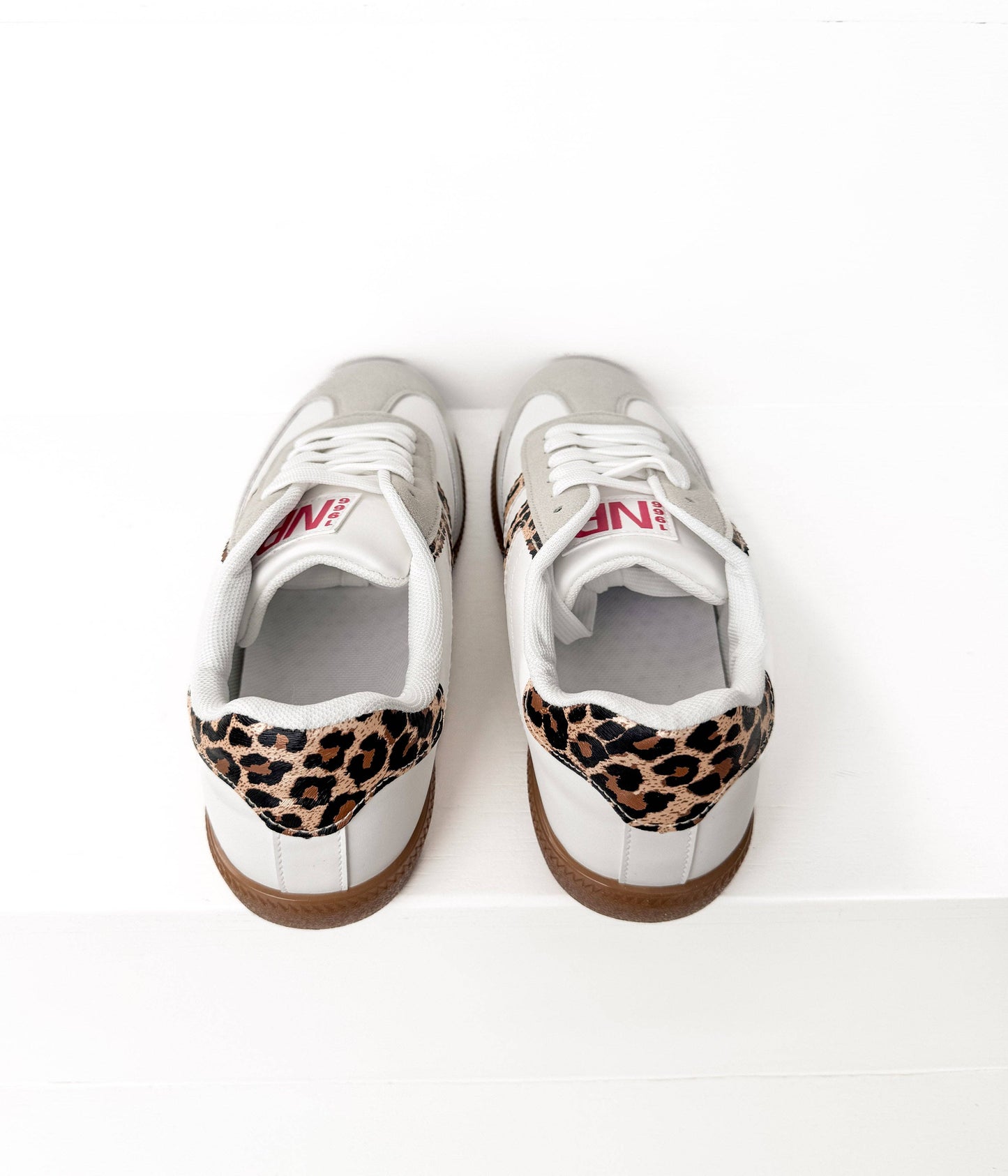 Stockholm Sneaker in White/Leopard