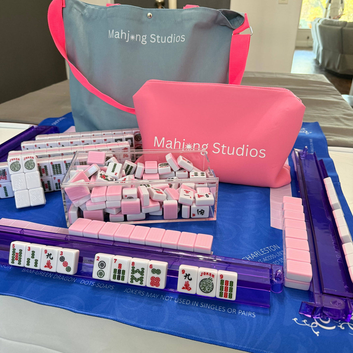 Blush & Bamboo American Mahjong Tile Set