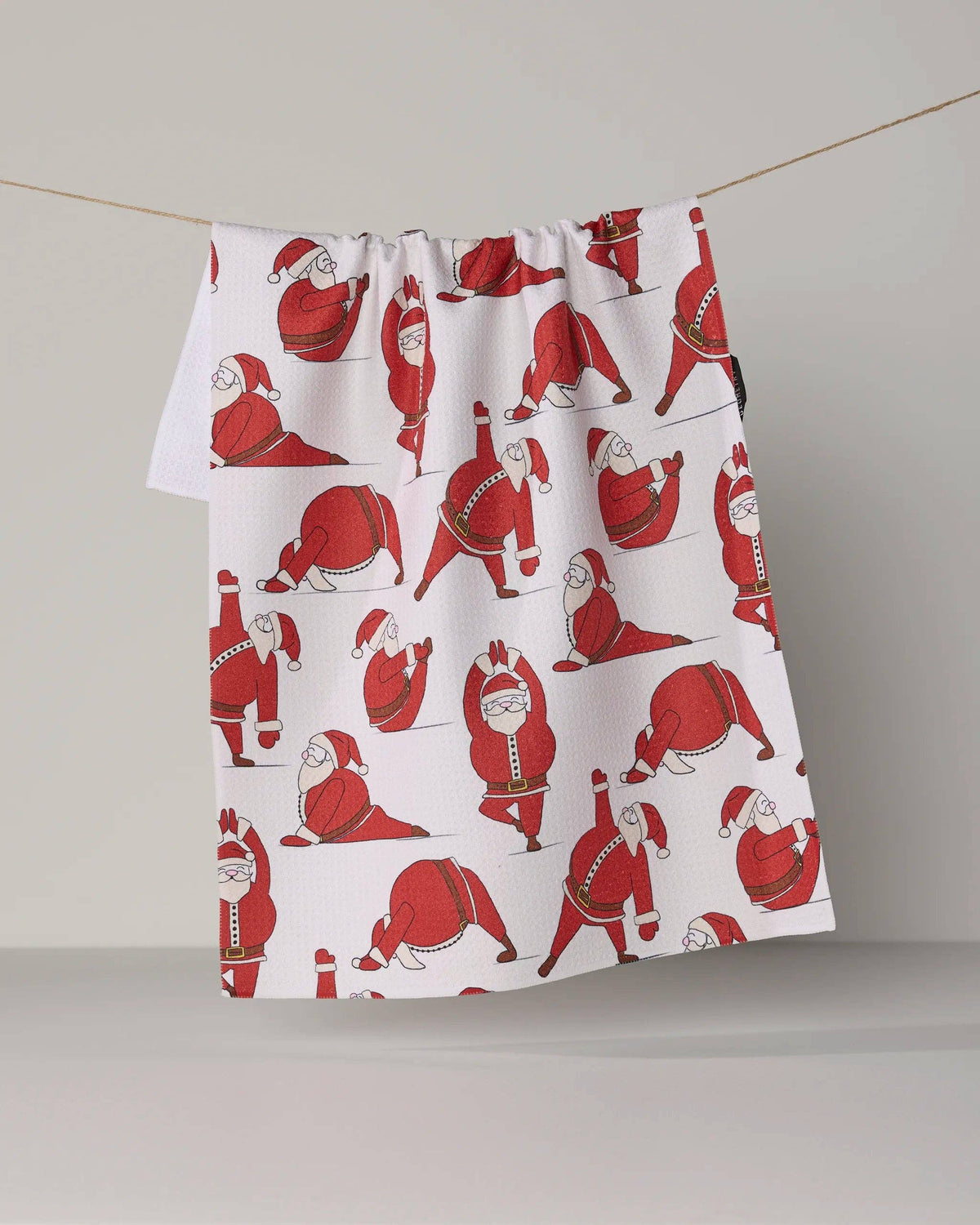 Geometry Stretchy Santy Tea Towel