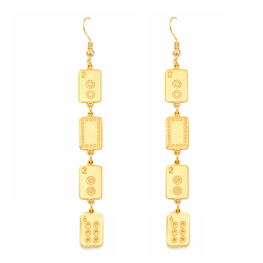 Mahjong 2026 Tile Earrings