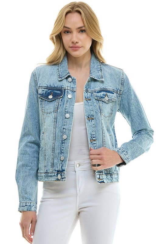 Rowan Casual Cotton Denim Jean Jacket