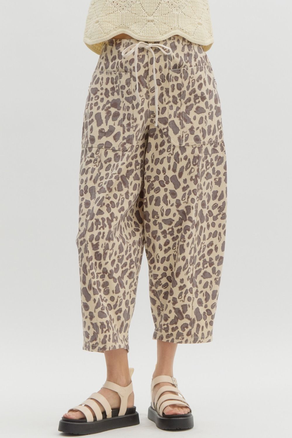 Leapard print pants