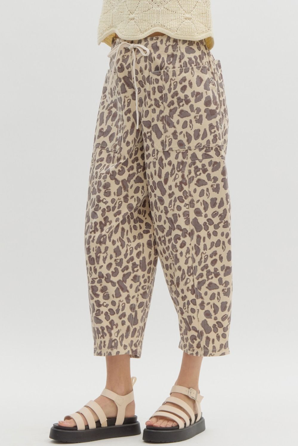 Leapard print pants