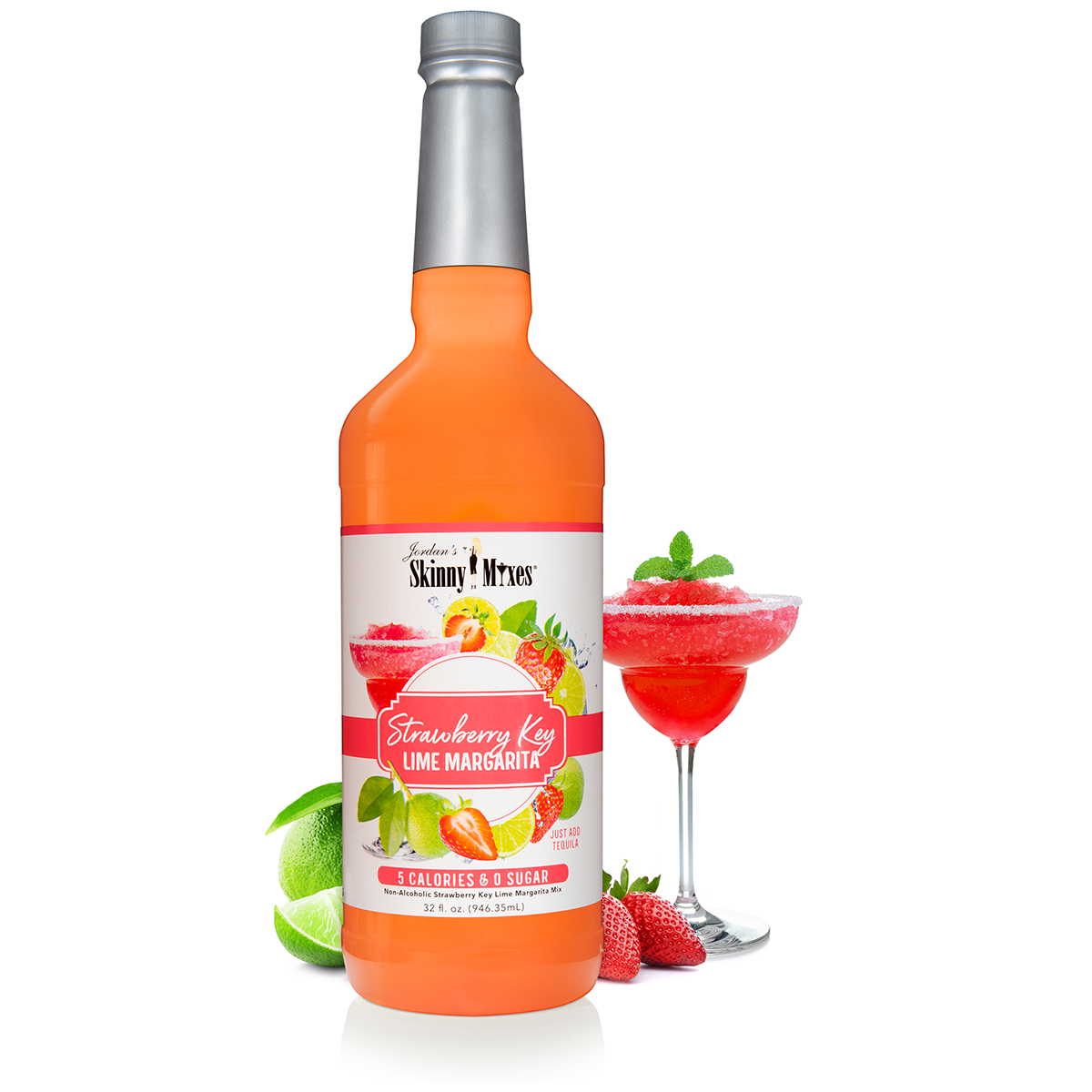 Skinny Mixes - Strawberry Key Lime Margarita Mix - Sugar Free Mixer