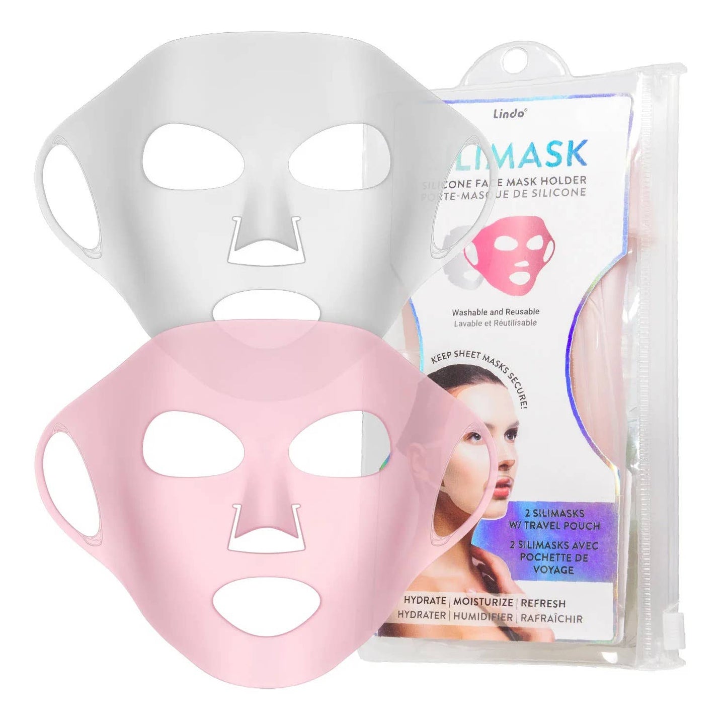 Lindo Silimask - Silicone Face Mask Wrap - 2pcs/pk